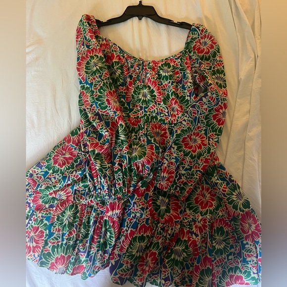 RIXO LONDON ROXY FLORAL PRINT LONG SLEEVE MINI DRESS SMALL - Picture 5 of 7